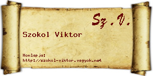Szokol Viktor névjegykártya
